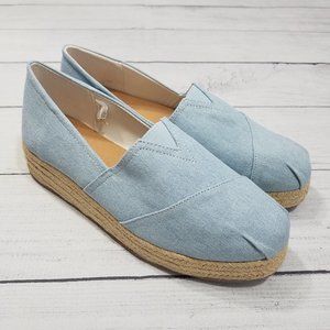 American Eagle Dixie Espadrille Wedge Slip On Shoes Women's Size 8